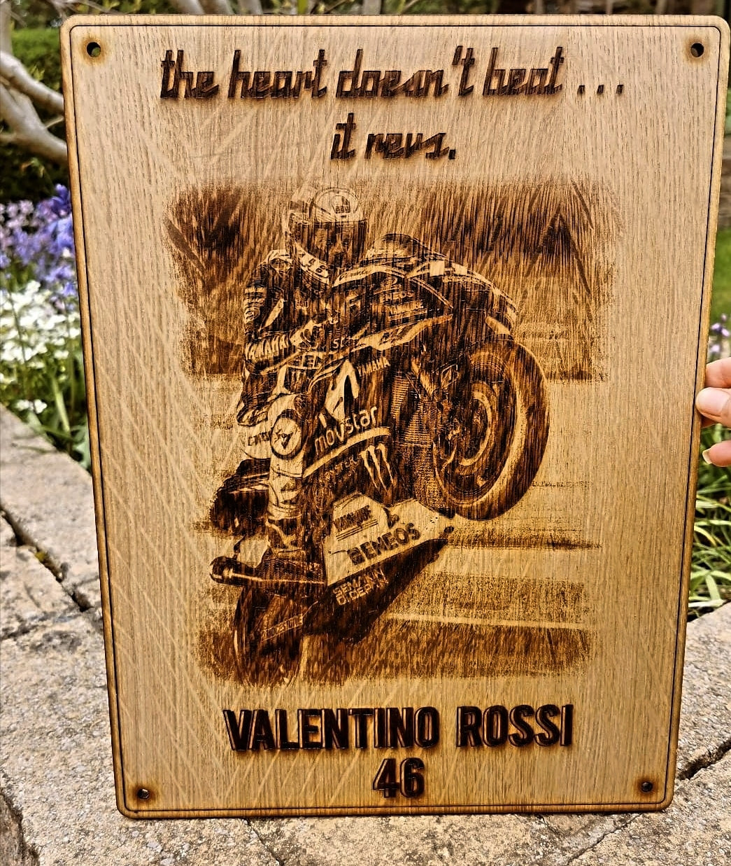 Valentino Rossi wall plaque