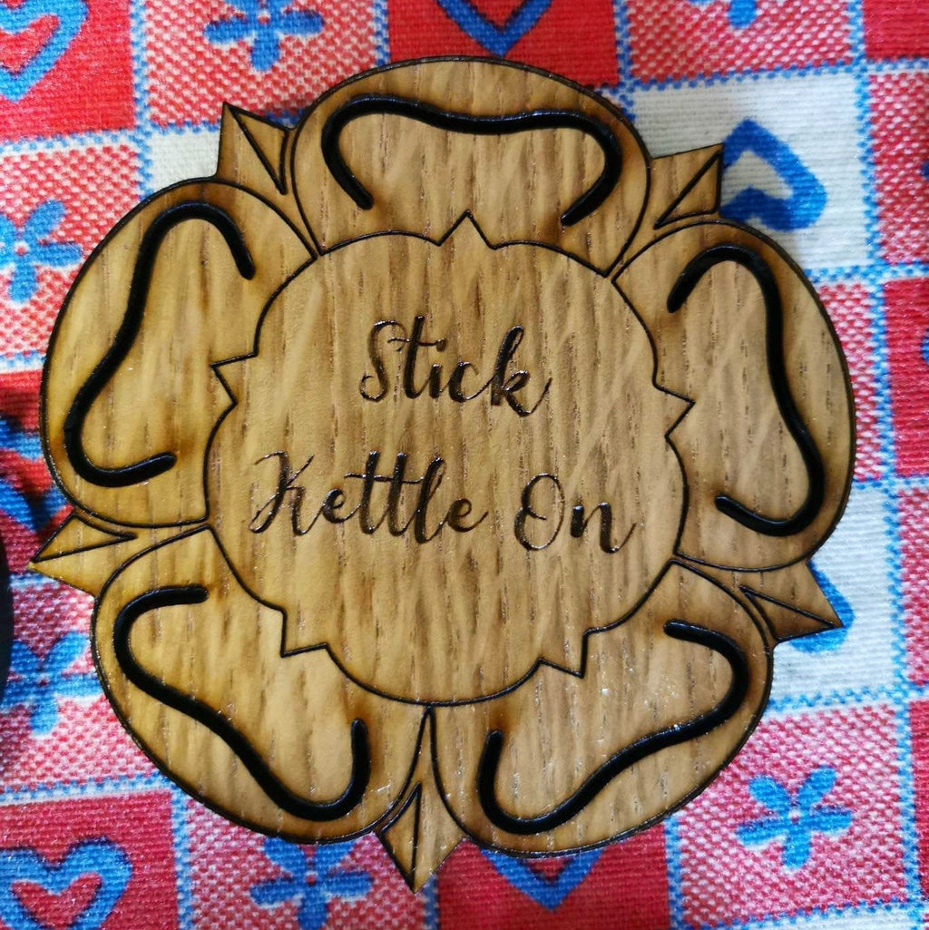 Yorkshire Sayings Tea Coaster Set with Holder