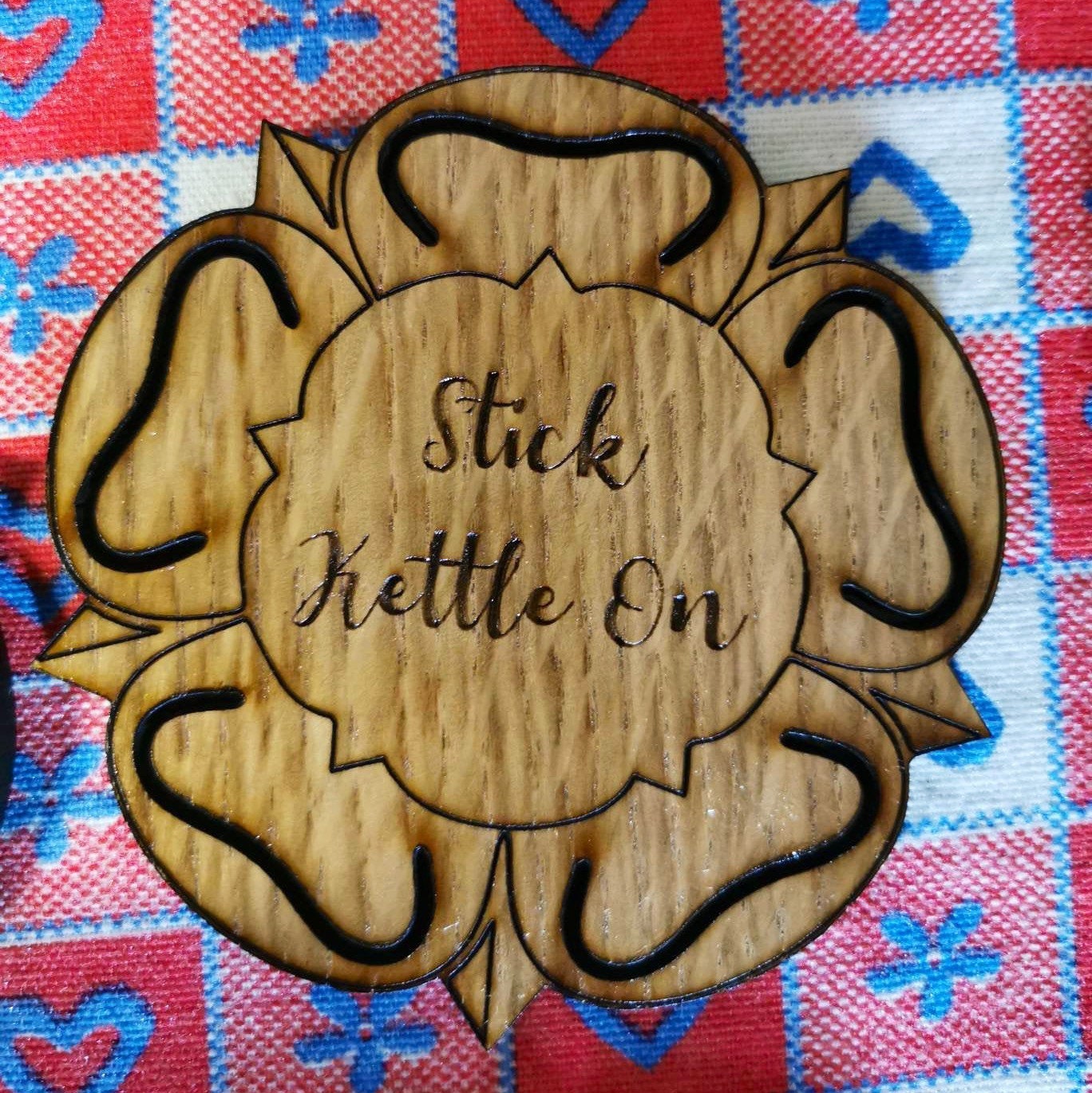 Yorkshire Sayings Tea Coaster Set with Holder