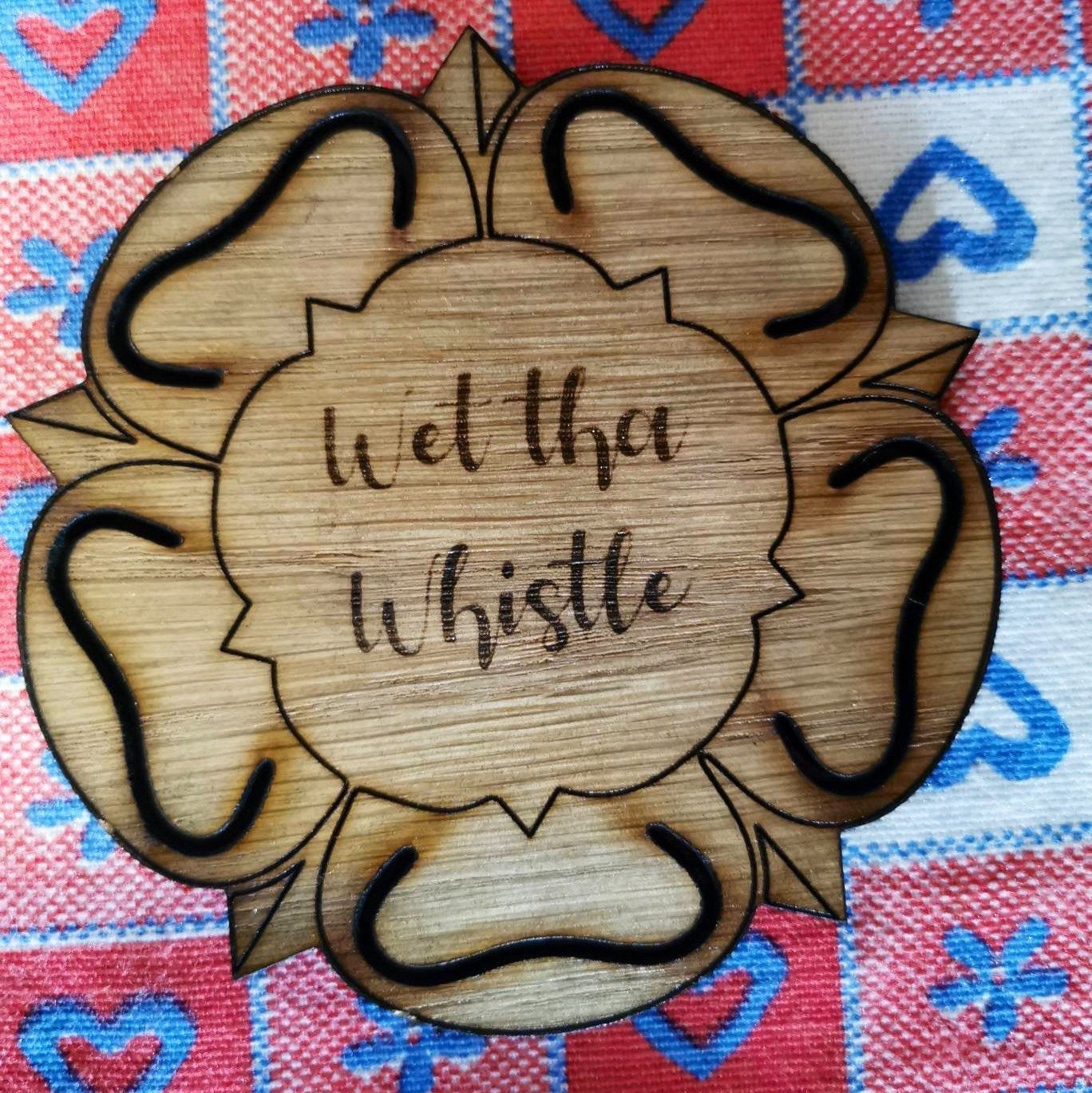 Yorkshire Sayings Tea Coaster Set with Holder