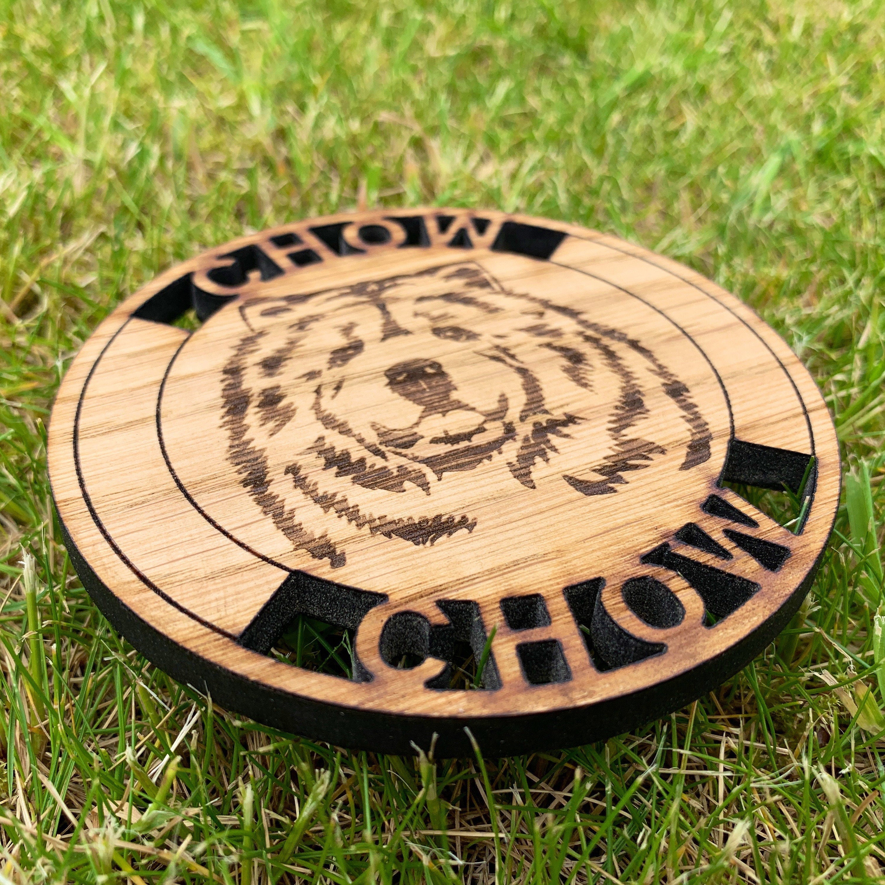 Personalised Dog Coaster + Holder (Pet Gift) - Any Dog Breed/Any Text