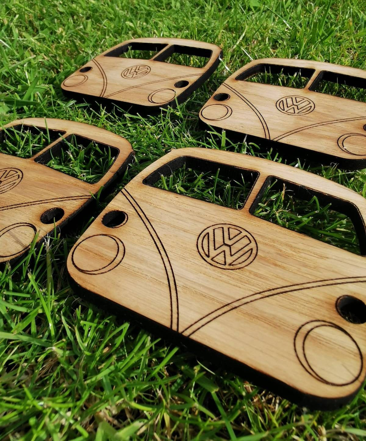 Four VW Transporter coasters