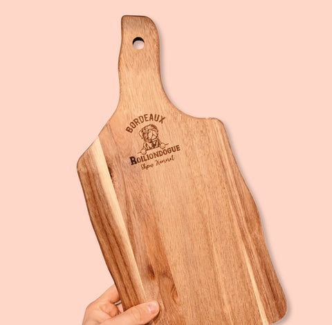 Custom Home Bar Chopping Board - Acacia Wood Gin/Serving Board Any Personalised Engraving