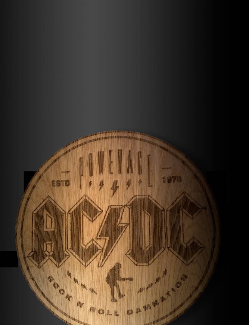 ACDC wall plaque
