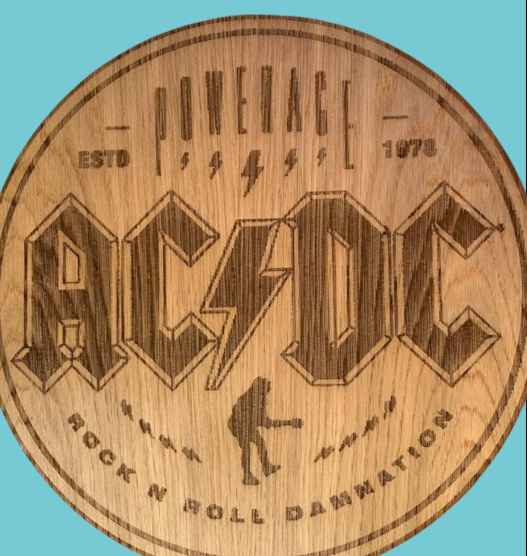 ACDC wall plaque