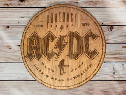 ACDC wall plaque