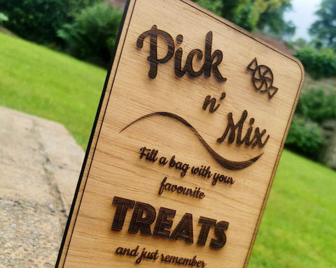 Pick N Mix bespoke Weddings/Events Sweets Table Sign