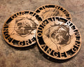 Pug Angel Gremlin Coaster Set - Funny Pet Gift Pug Lovers