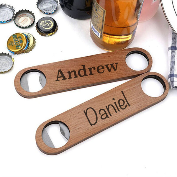 Personalised Beer Bottle Opener Gift for Men | Any Text Available