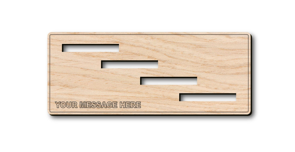 Any Football Team/Any Text - Custom Personalised Oak Drink Coaster + Holder (Sport Gift)