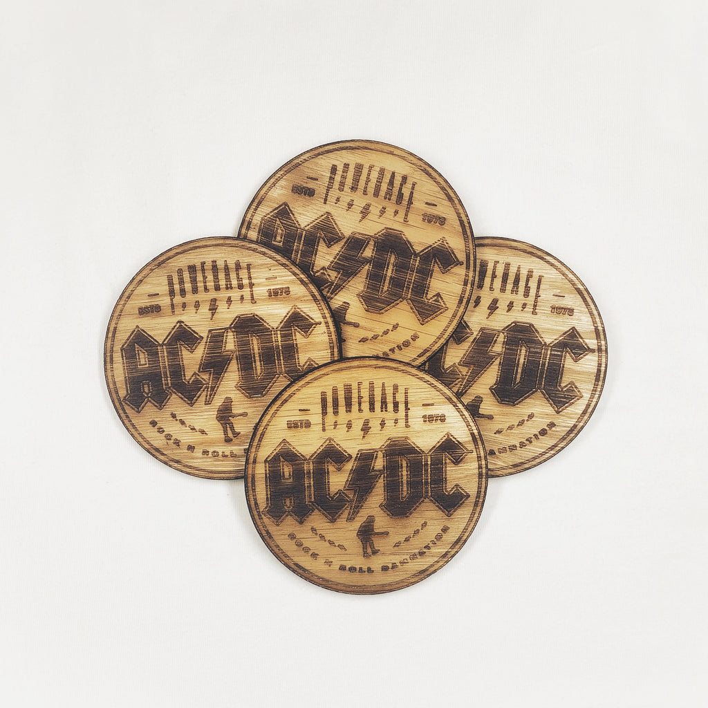 ACDC Coaster Set - ACDC gift SET-Rock N Roll