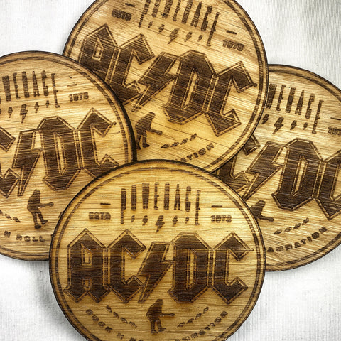 ACDC Coaster Set - ACDC gift SET-Rock N Roll