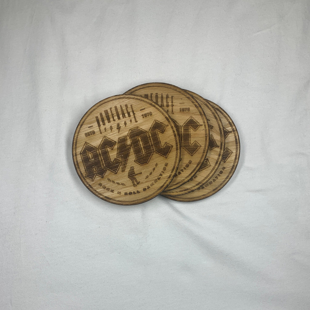 ACDC Coaster Set - ACDC gift SET-Rock N Roll