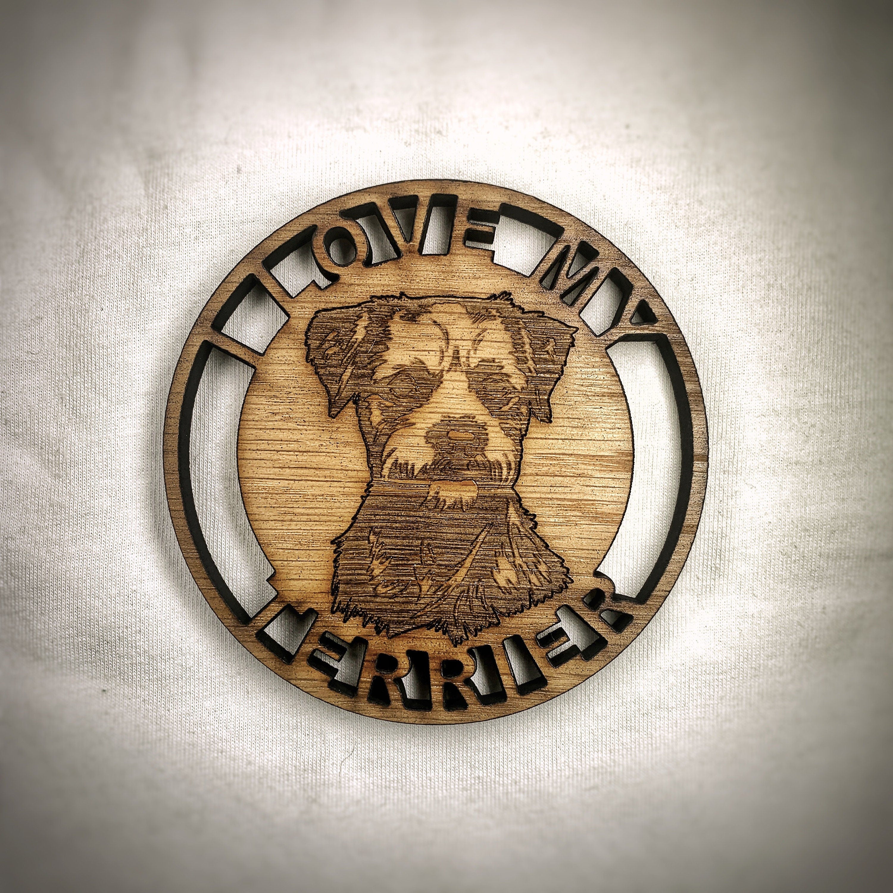 Terrier Personalised Coaster Set - Terrier gift set-I love my Terrier