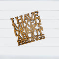 I Have Mixed Drinks About Feelings - Funny Home Bar Oak Gift